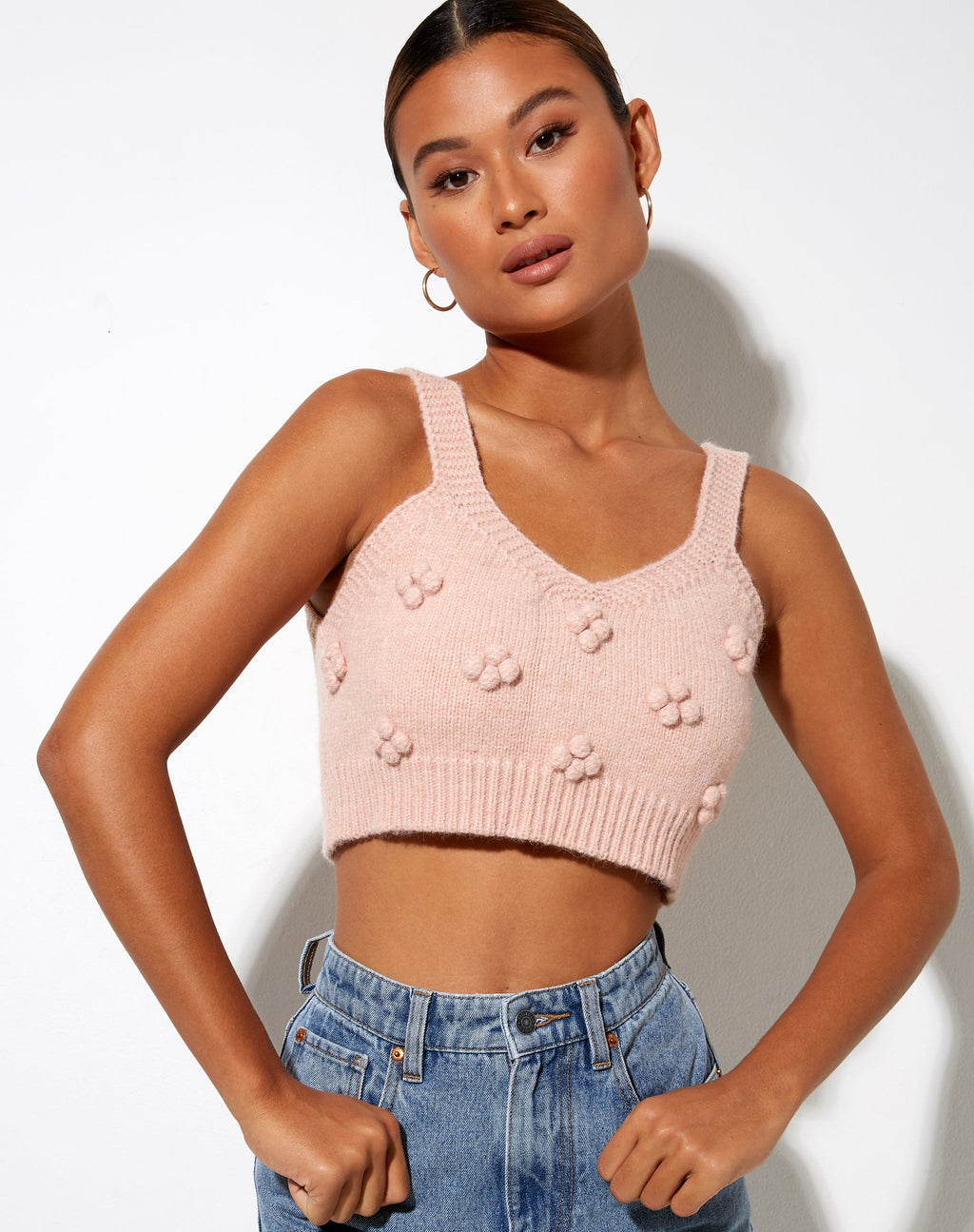 Birra Crop Top en rosa suave