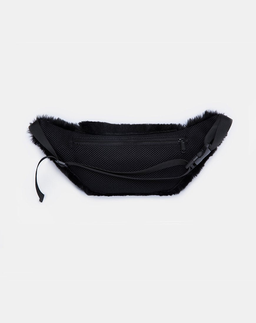 Imagen de Bumbag in Fur Negro