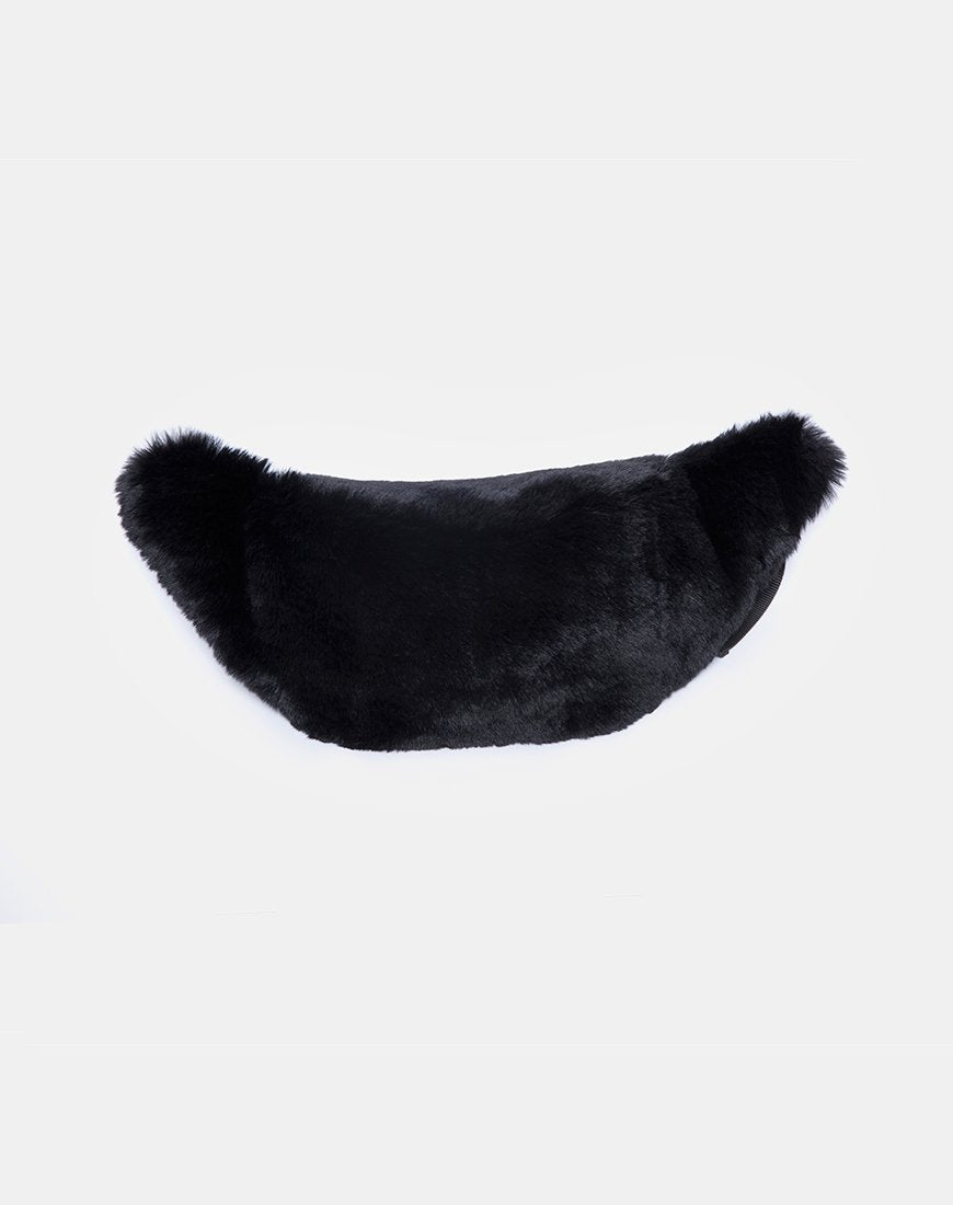 Imagen de Bumbag in Fur Negro