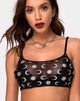 Imagen de Blink Crop Top en Over The Moon Negro con Purpurina
