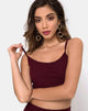 Imagen de Bliss Crop Top en Borgoña