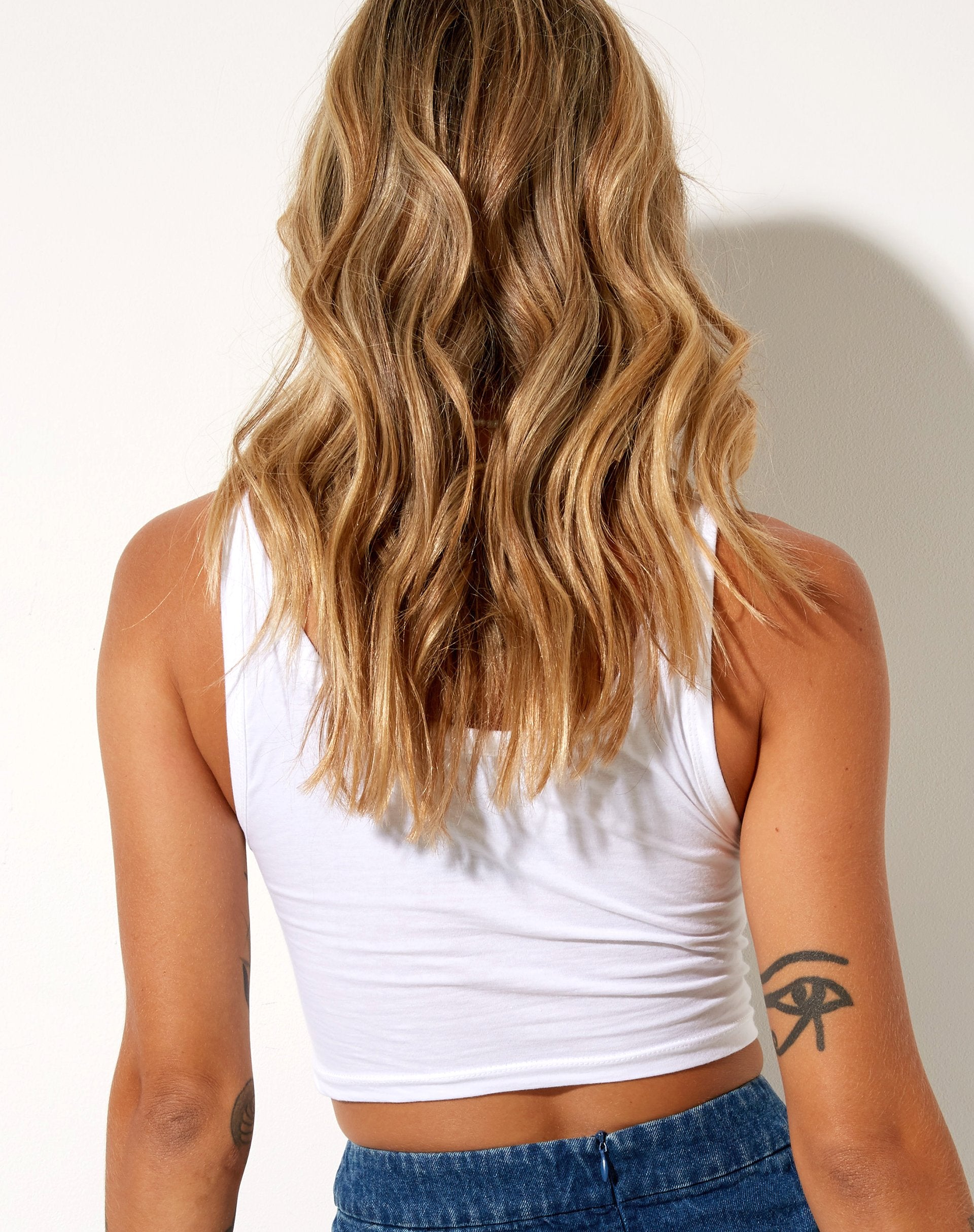 Imagen de Blois Crop Top en Blanco 2 Cute 4 U