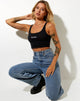 Imagen de Blois Crop Top en Lycra Negro Paradise Embro