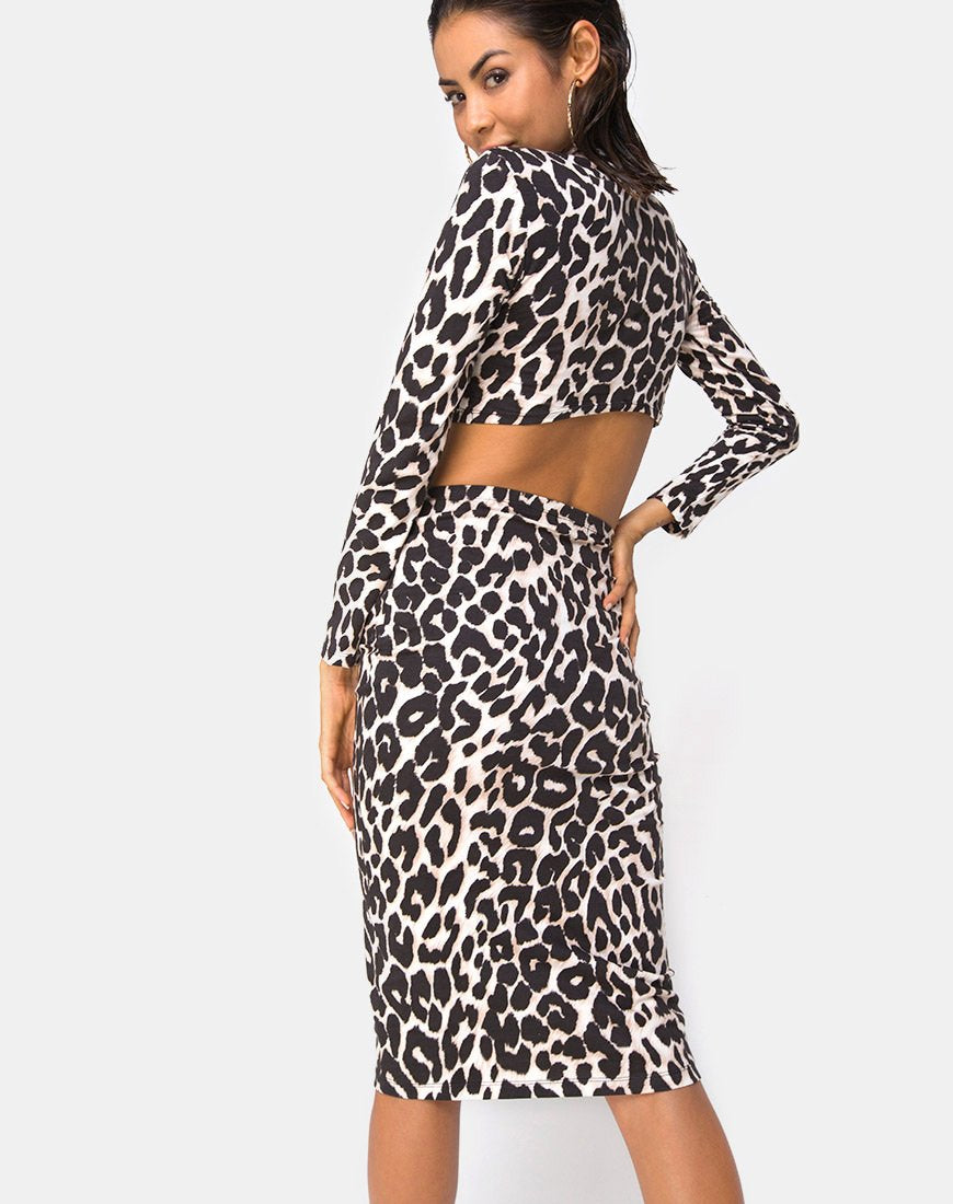 Imagen de la falda Bobby Midi en jaguar oversize
