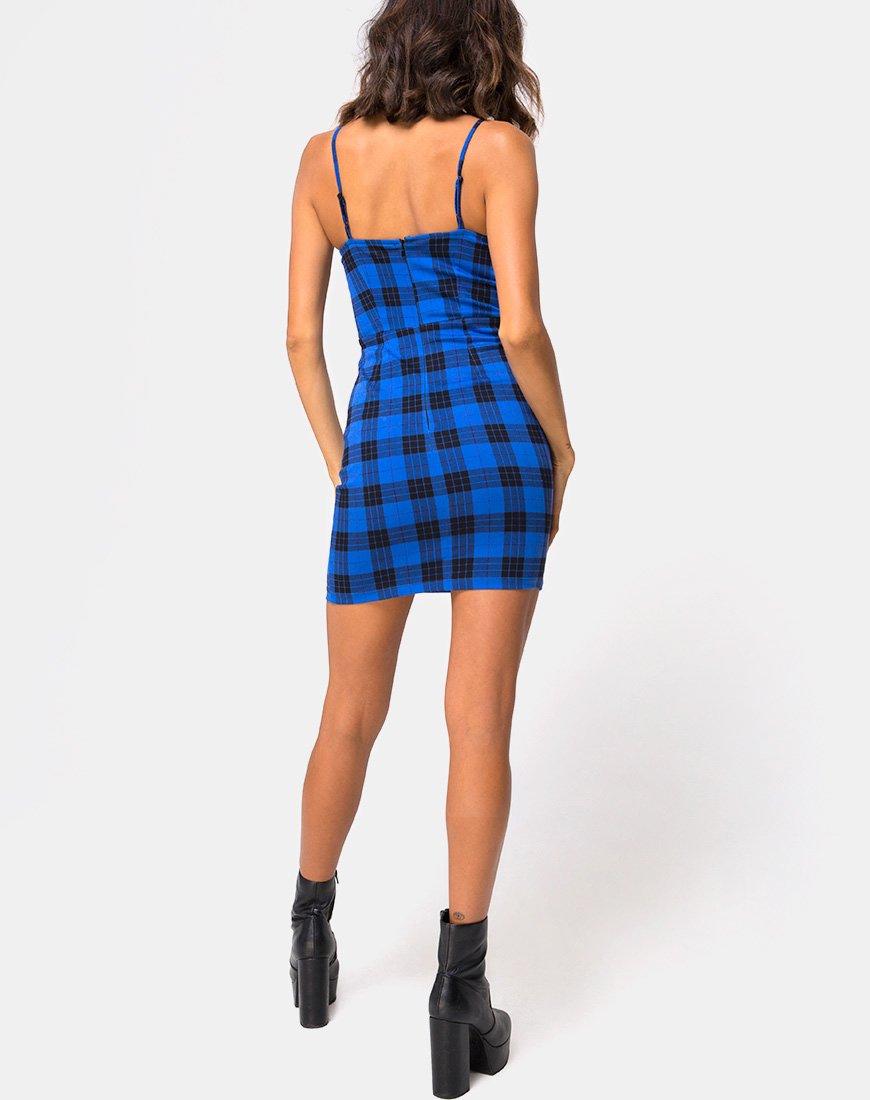 Imagen de Boco Mini Dress in Tartan Blue