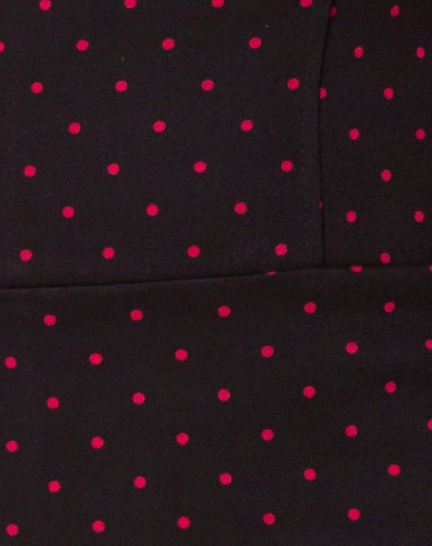 Imagen de Boco Vestido de Lunares Cubanos Rojo