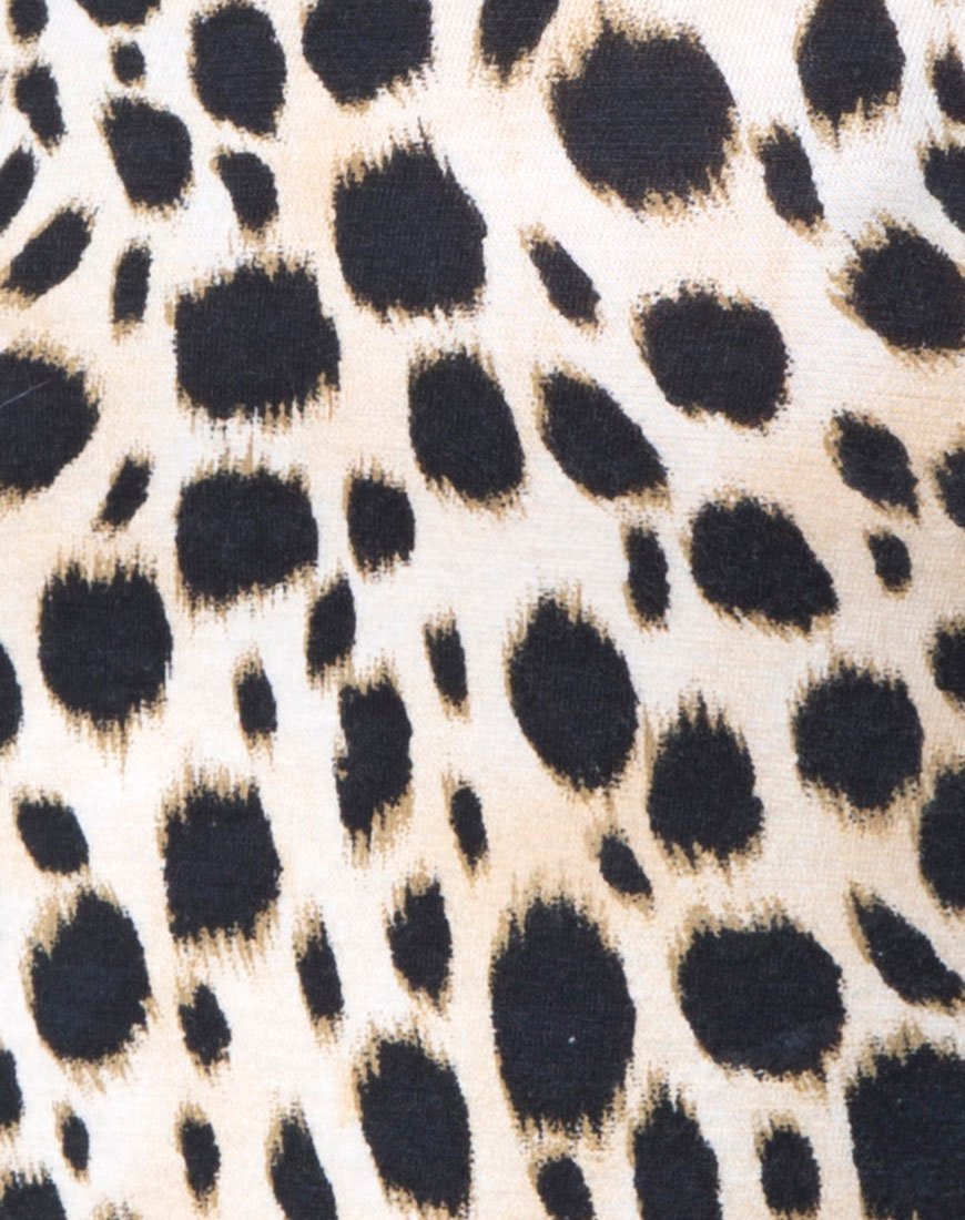 Imagen de Gaga Off The Shoulder Top in Cheetah
