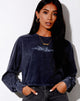 Imagen de Boli Crop Tee in Black Wash Tribal Angelo
