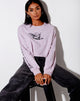 Imagen de Boli Crop Tee en Violeta Angelo Angel Energy