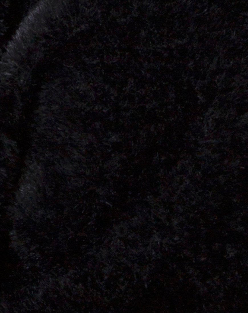 Imagen de Bomb Hoody in Fur Zip Negro