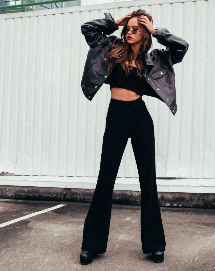 Pantalón Herlom Flare Negro