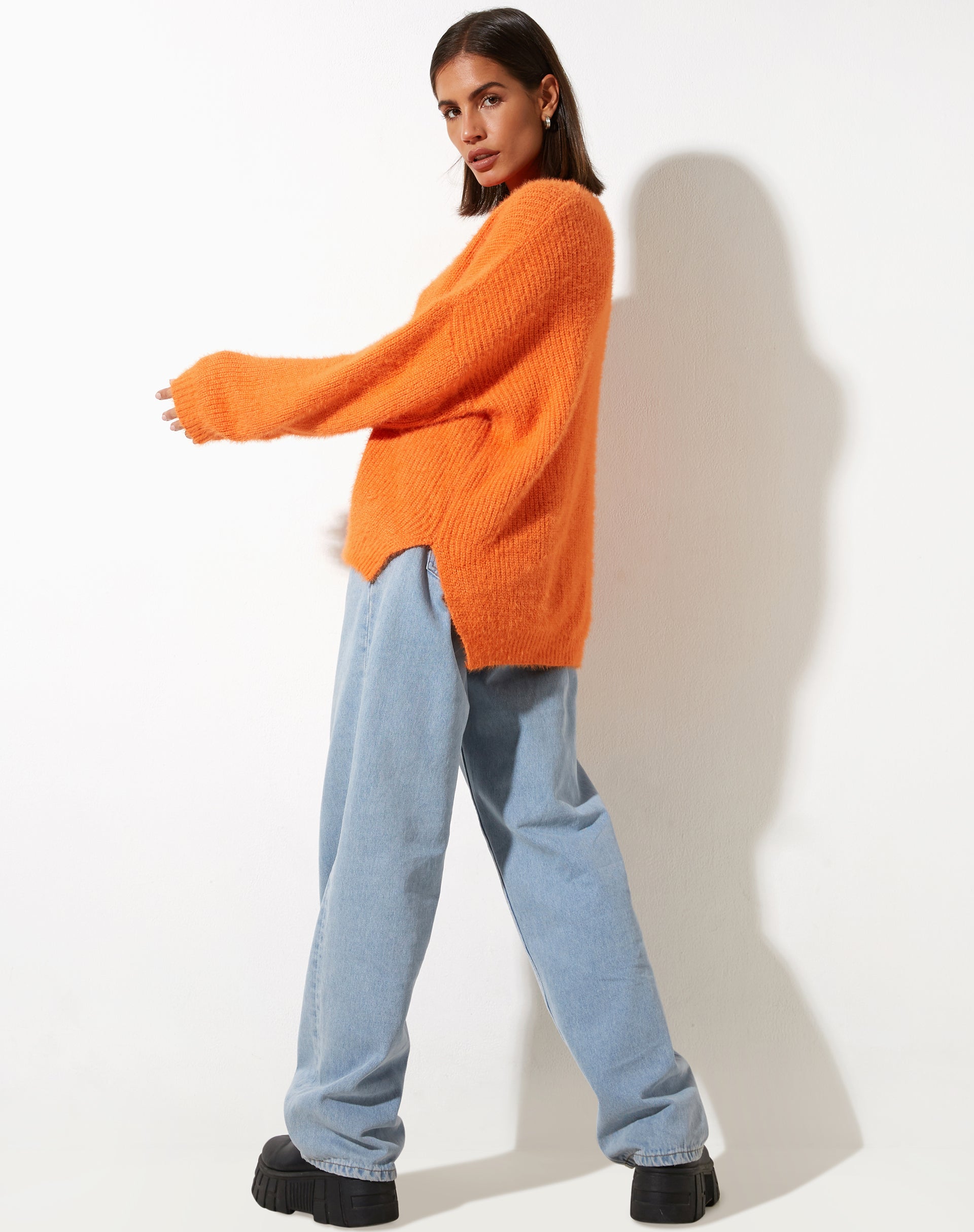 imagen de Bondy Jumper en Knit Persimmon Orange