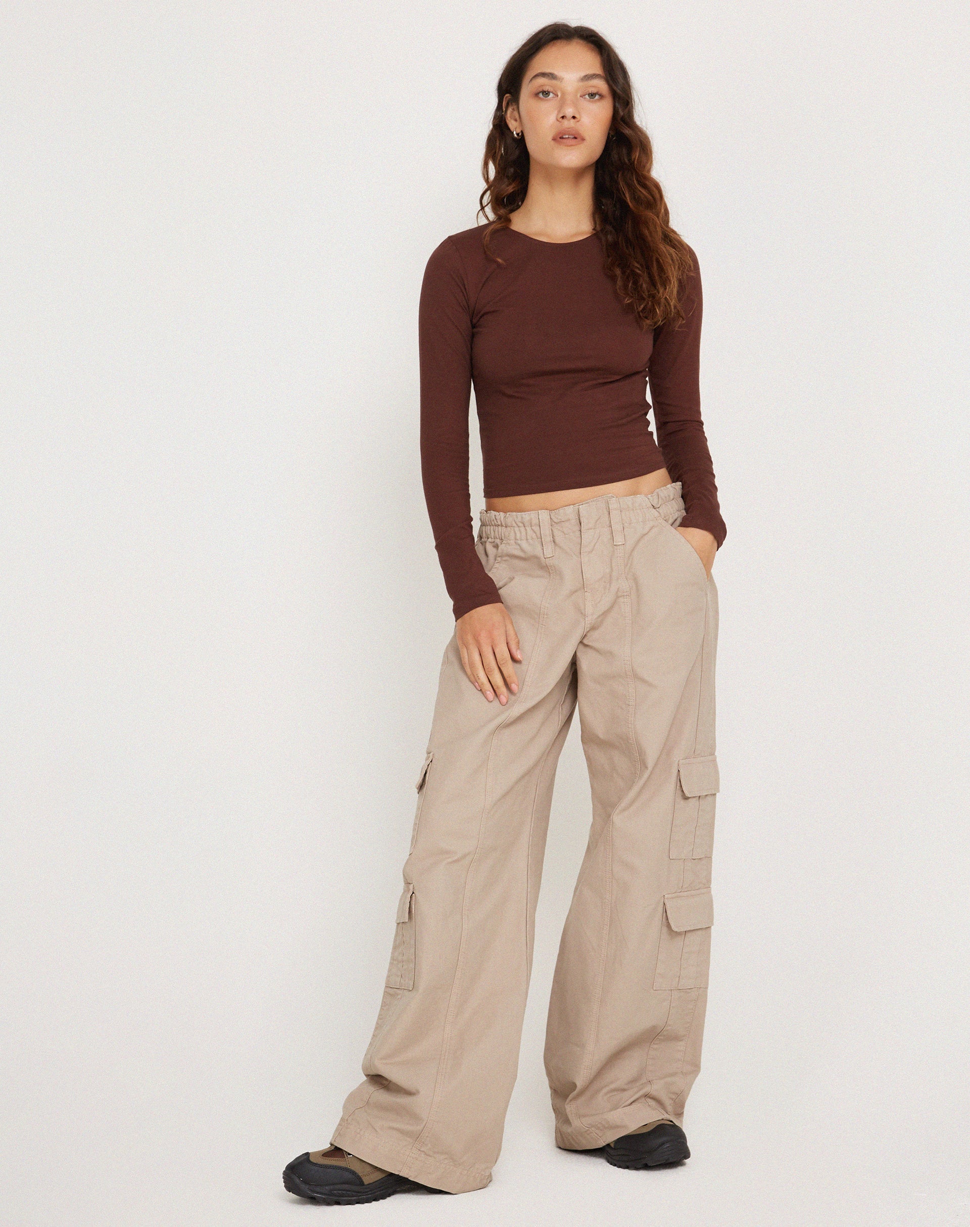 imagen de Bonja Long Sleeve Top in Seal Brown