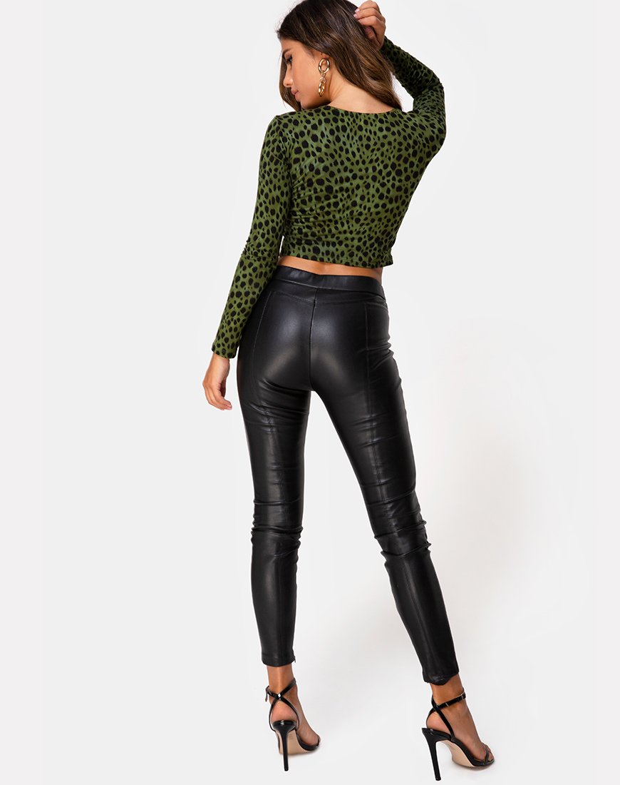 Imagen de Bonnie Crop Top en Cheetah Khaki