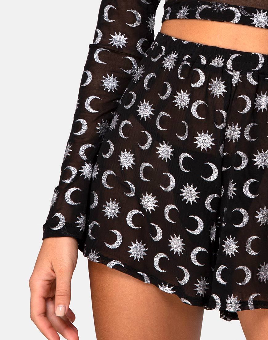 Imagen de Boris Short en Over the Moon Negro con Purpurina