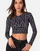 Imagen de Bonnie Crop Top en Negro Love At First Swipe