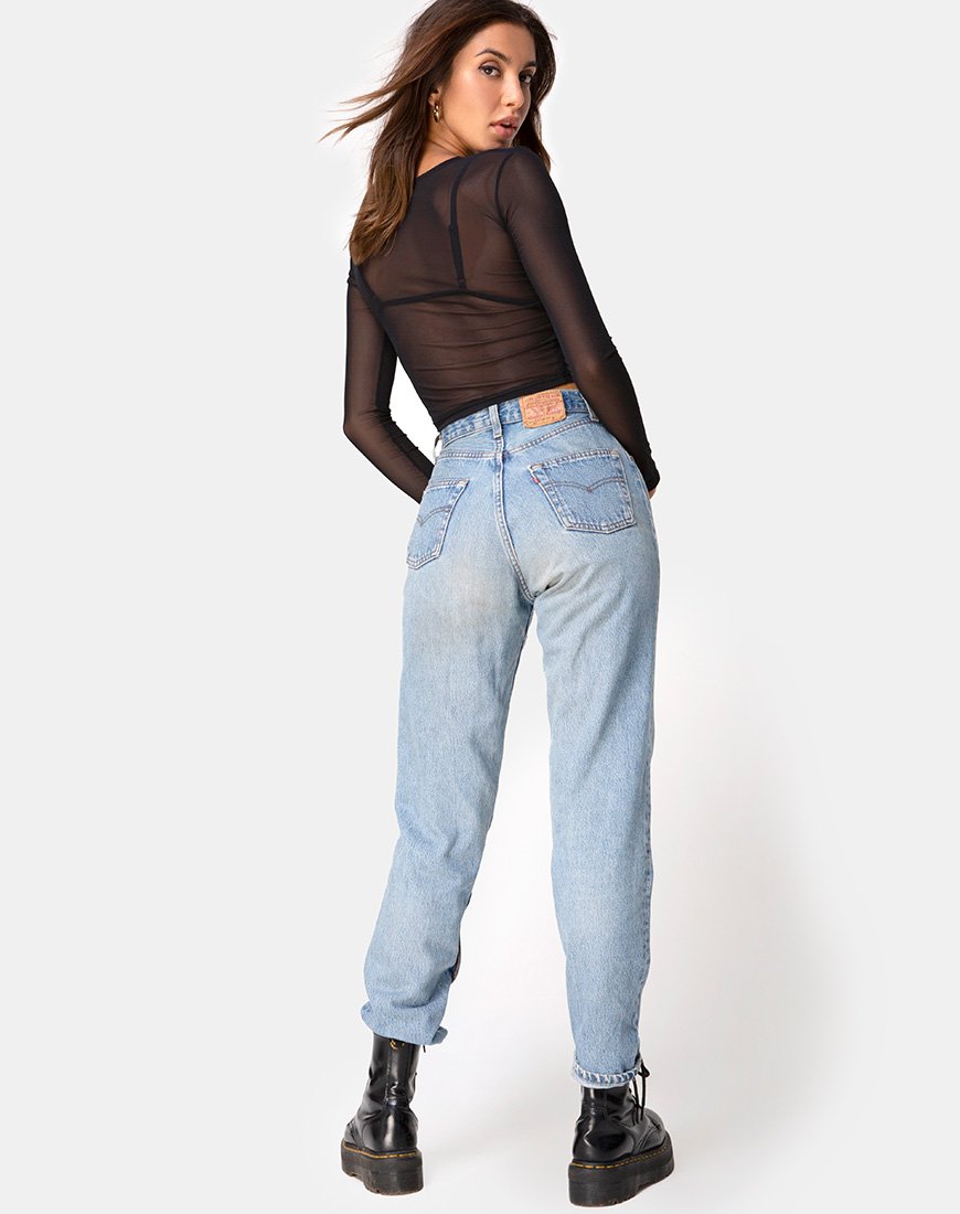 Imagen de Bonnie Crop Top en red negro