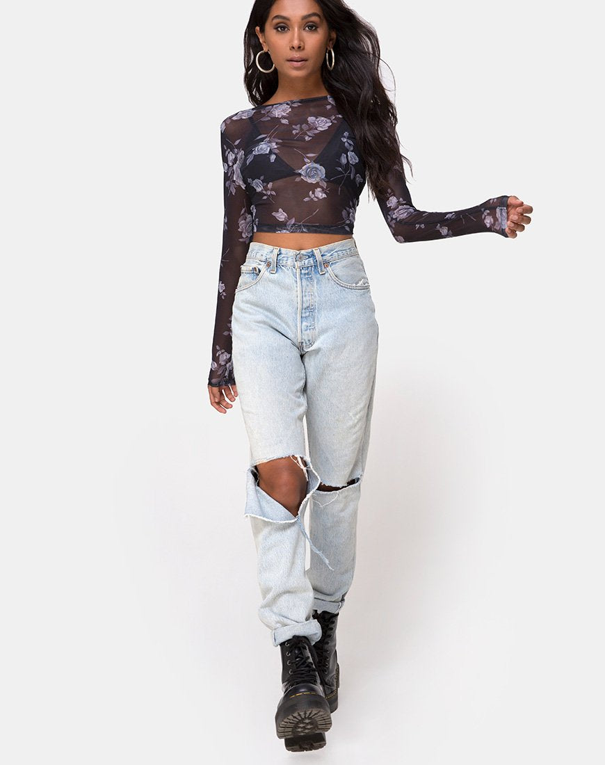 Imagen de Bonnie Top en Malla Rosa Gris