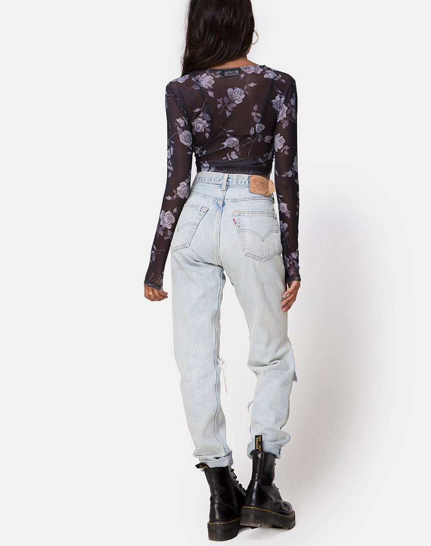 Imagen de Bonnie Top en Malla Rosa Gris