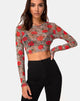 Imagen de Bonnie Crop Top en rosa tigre