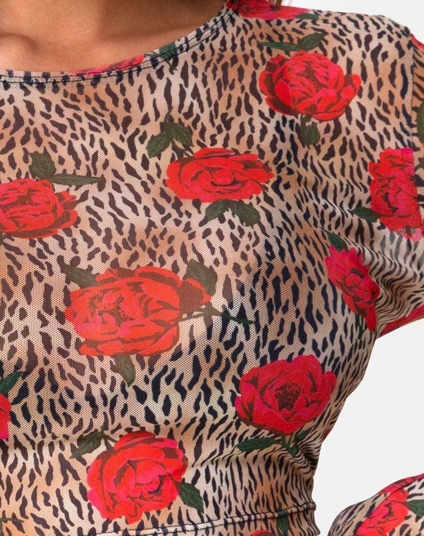 Imagen de Bonnie Crop Top en rosa tigre