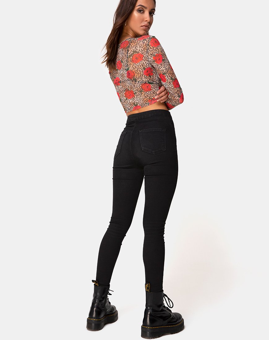 Imagen de Bonnie Crop Top en rosa tigre