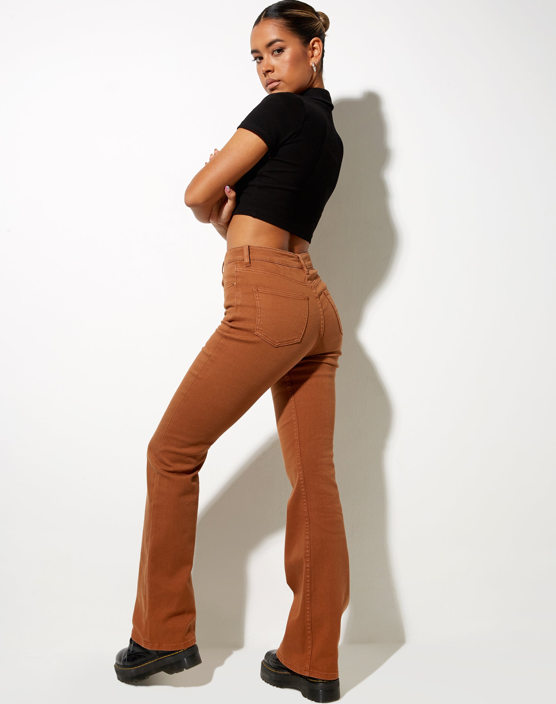 Imagen de Bootleg Jeans en jengibre