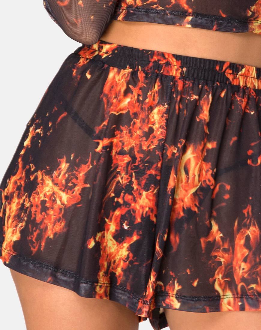 Imagen de Boris Short en malla fuego
