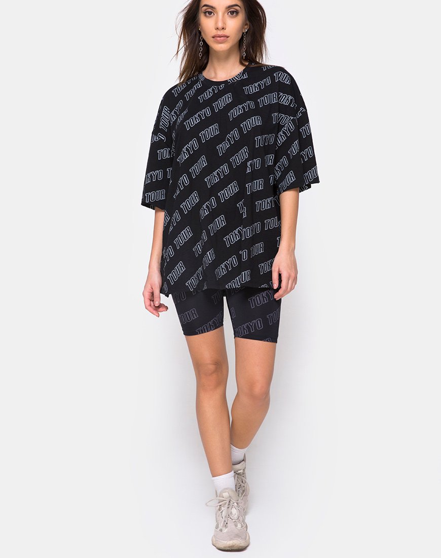 Imagen de Botec Oversize Tee in Tokyo Tour Negro