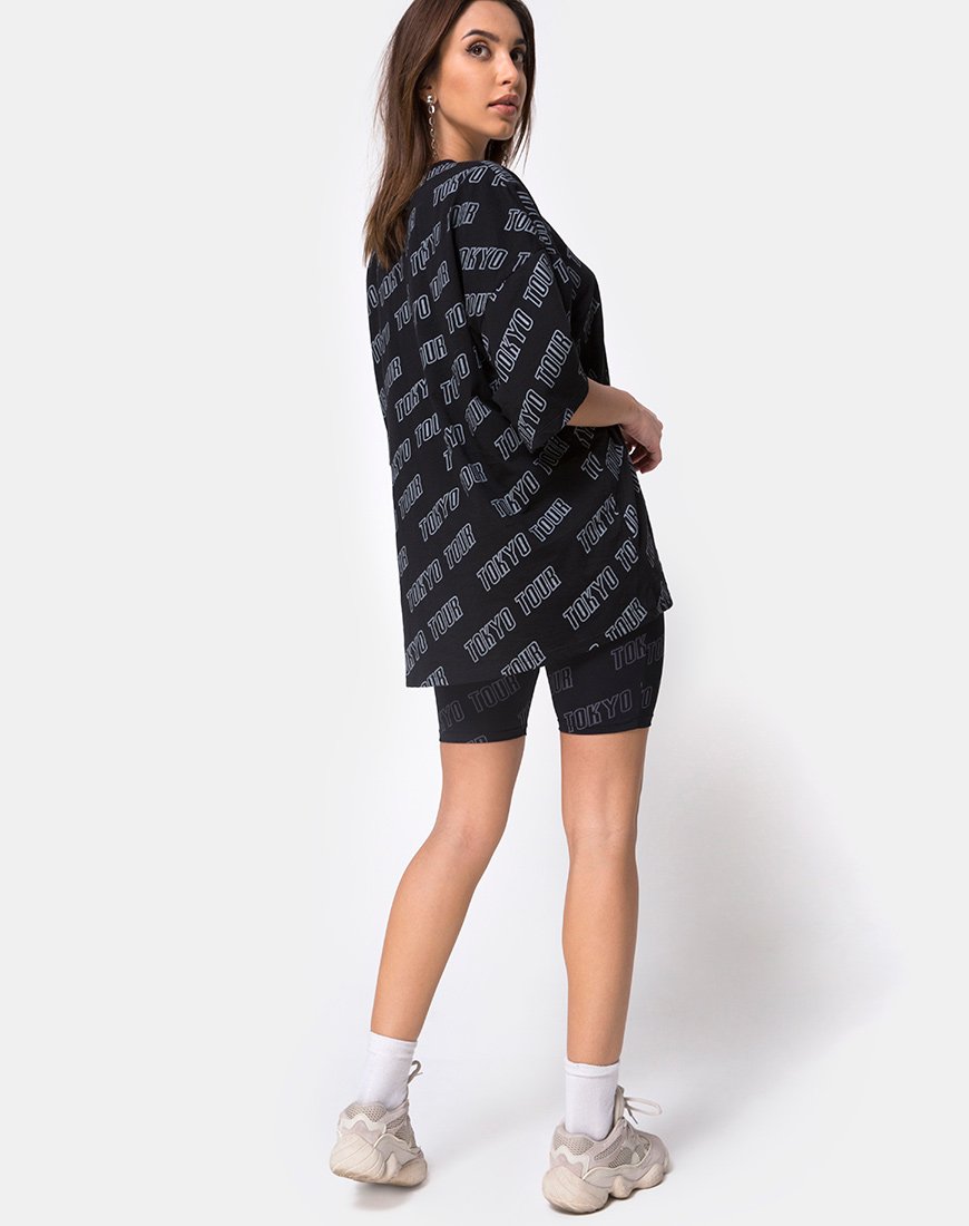 Imagen de Botec Oversize Tee in Tokyo Tour Negro