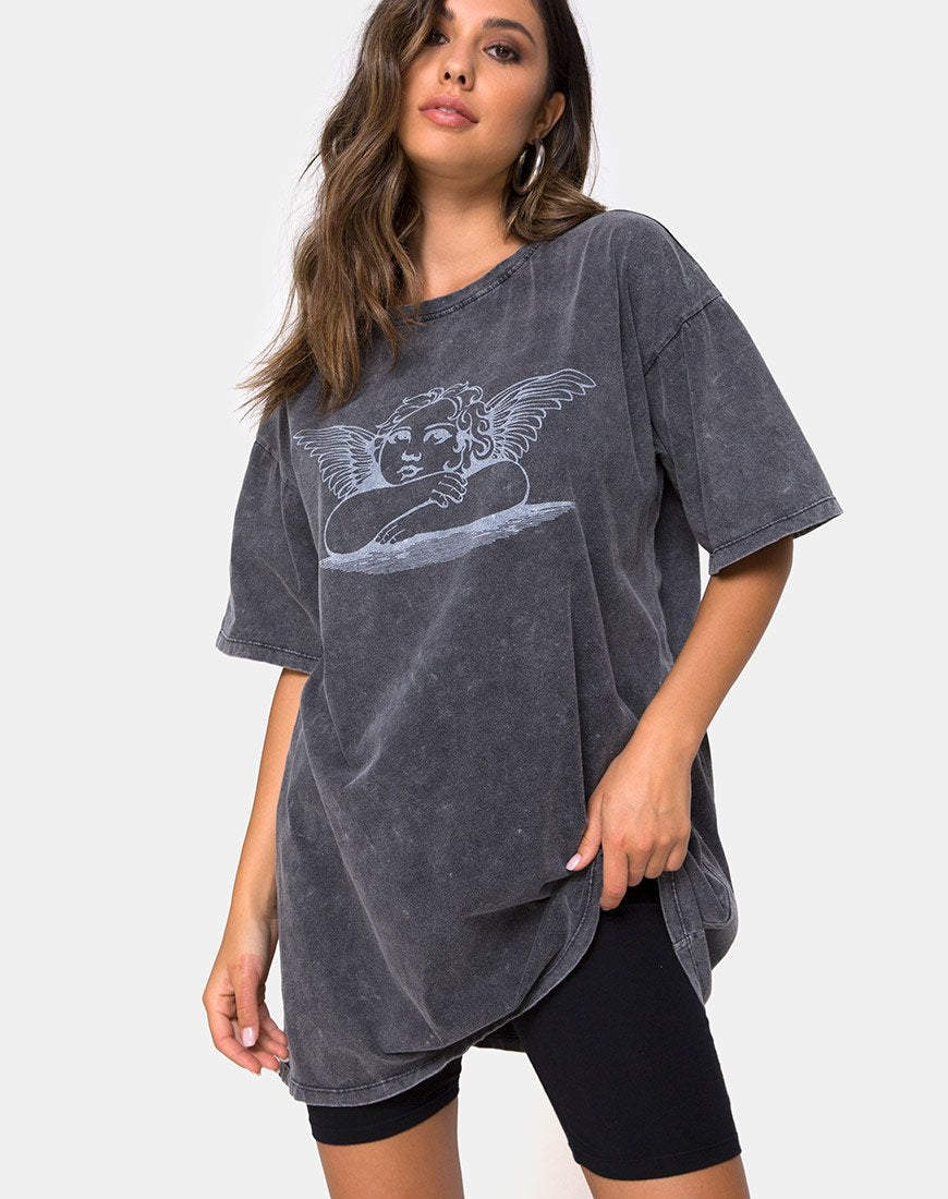 Camiseta Sunny Kiss en Lavado Piedra con Angelo