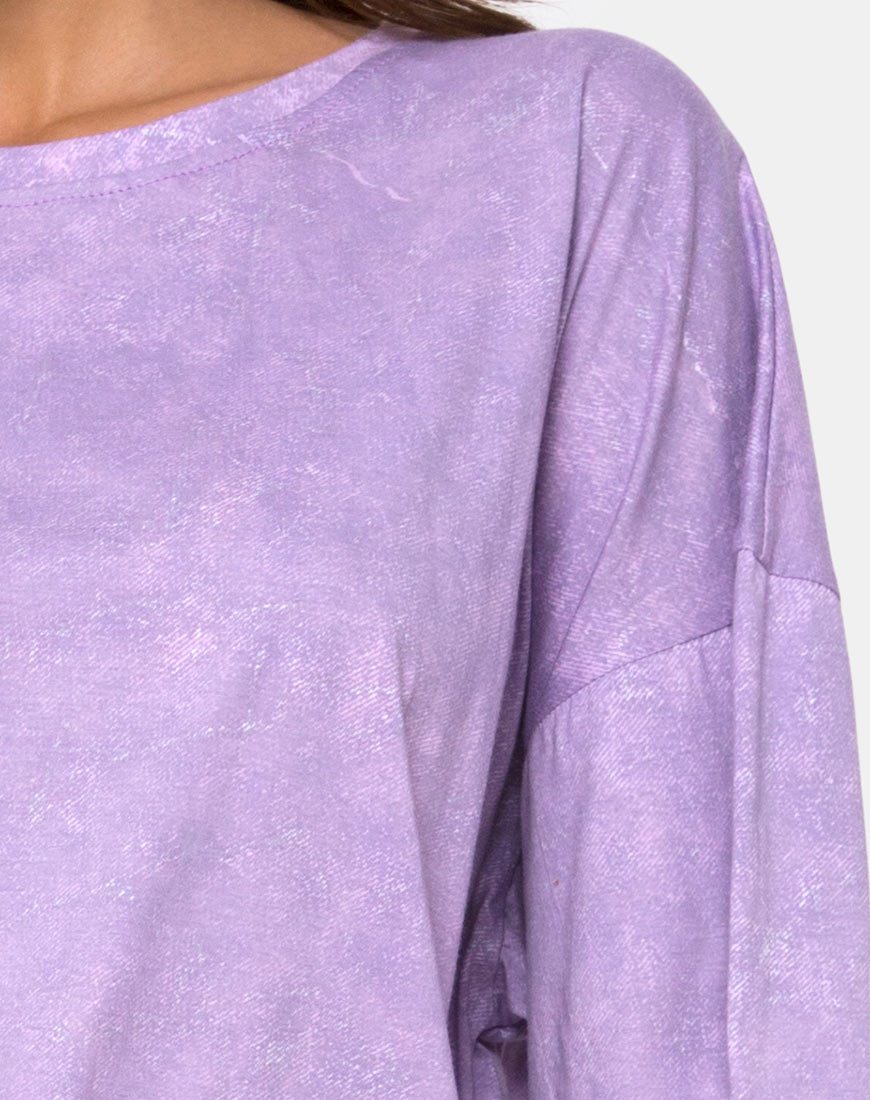 Imagen de Botec Tee in Purple Acid Wash