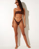Imagen de FARIDA PANTALÓN BIKINI MARRÓN OSCURO 34