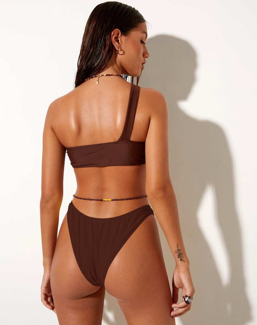Braguita de bikini Farida, marrón oscuro