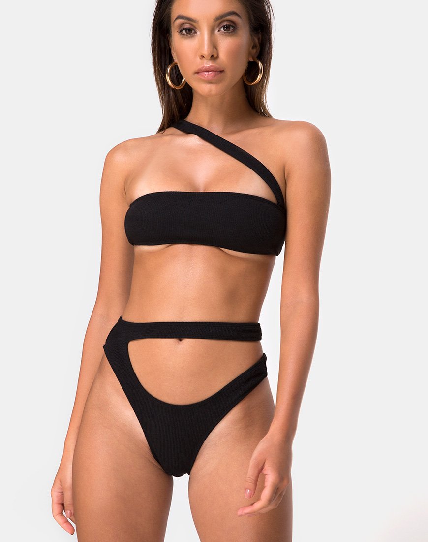 Top de bikini Bound negro