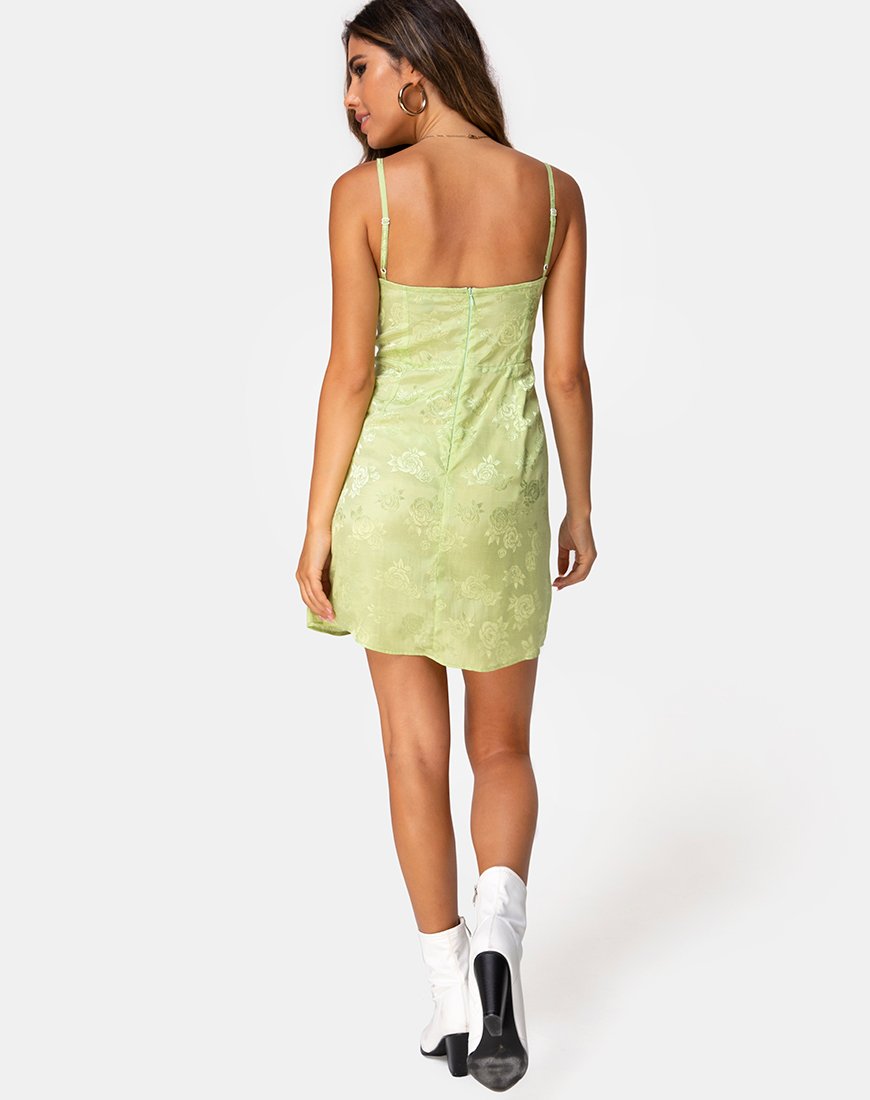 Imagen de Boyasly Slip Dress en Satén Rosa Lima