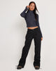 Imagen de Bracha Low Rise Cargo Trousers en negro