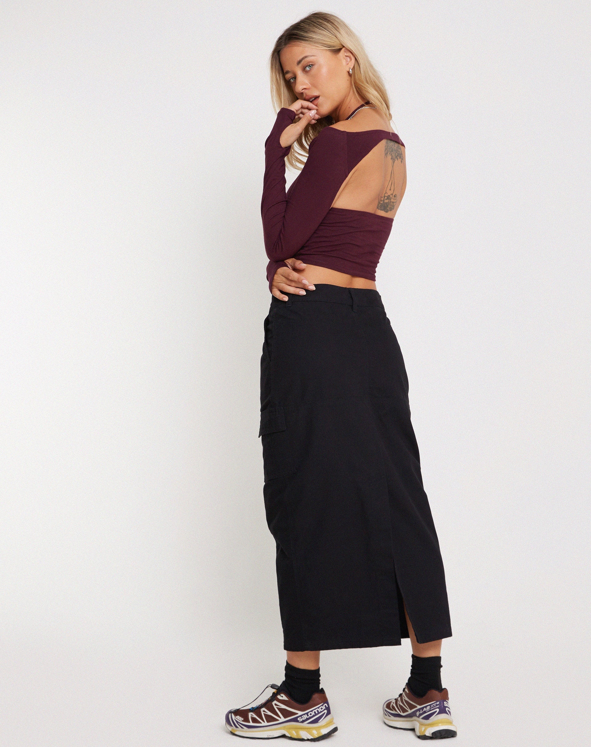 Imagen de Brandy Top de manga larga en Oxblood