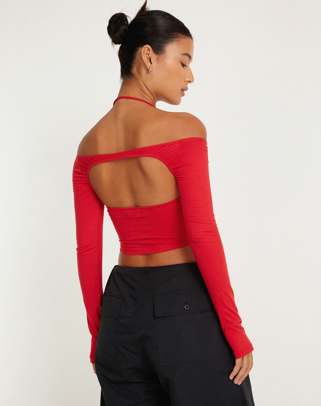 Top de manga larga Brandy en rojo Racing