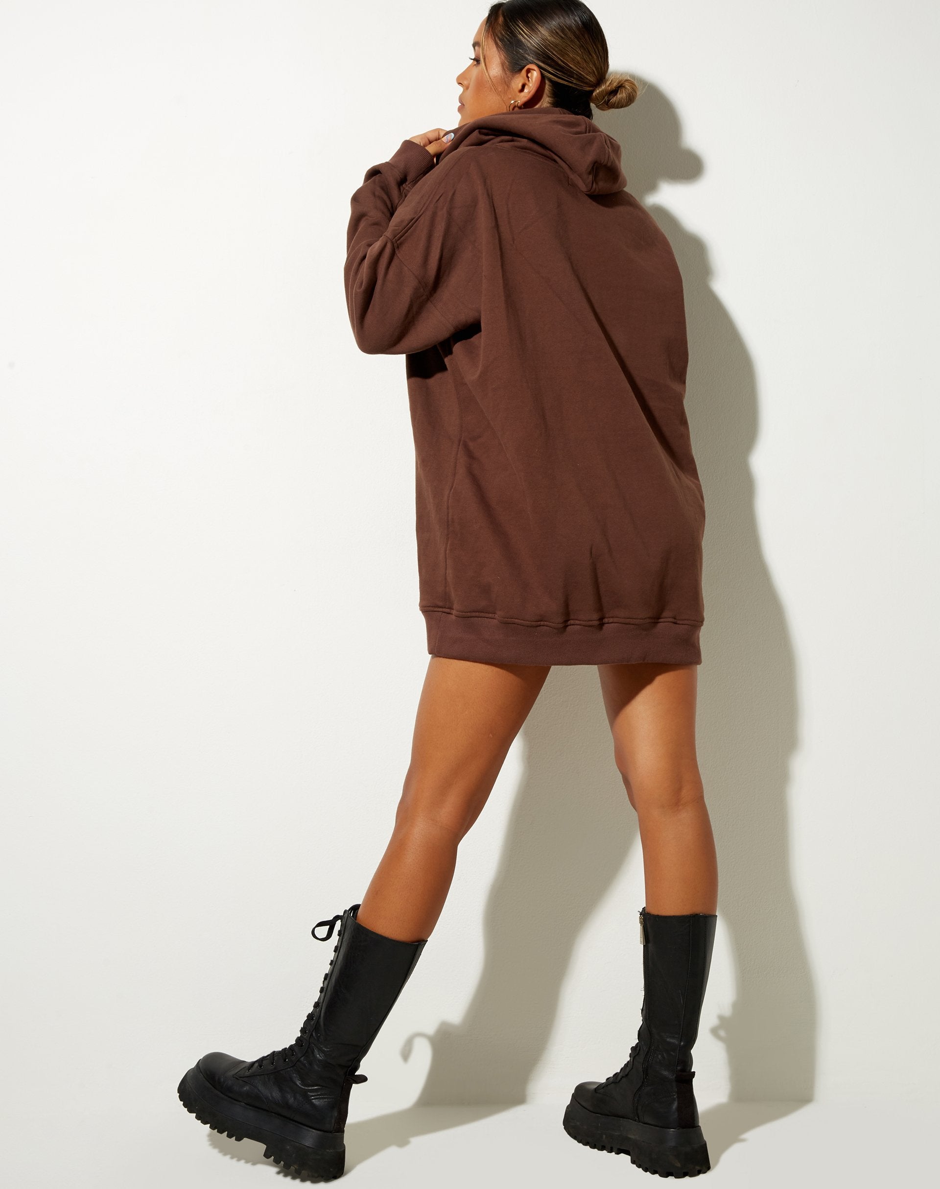 Imagen de Bren Hoodie in Deep Mahogany Cherub LAmour Label Embro