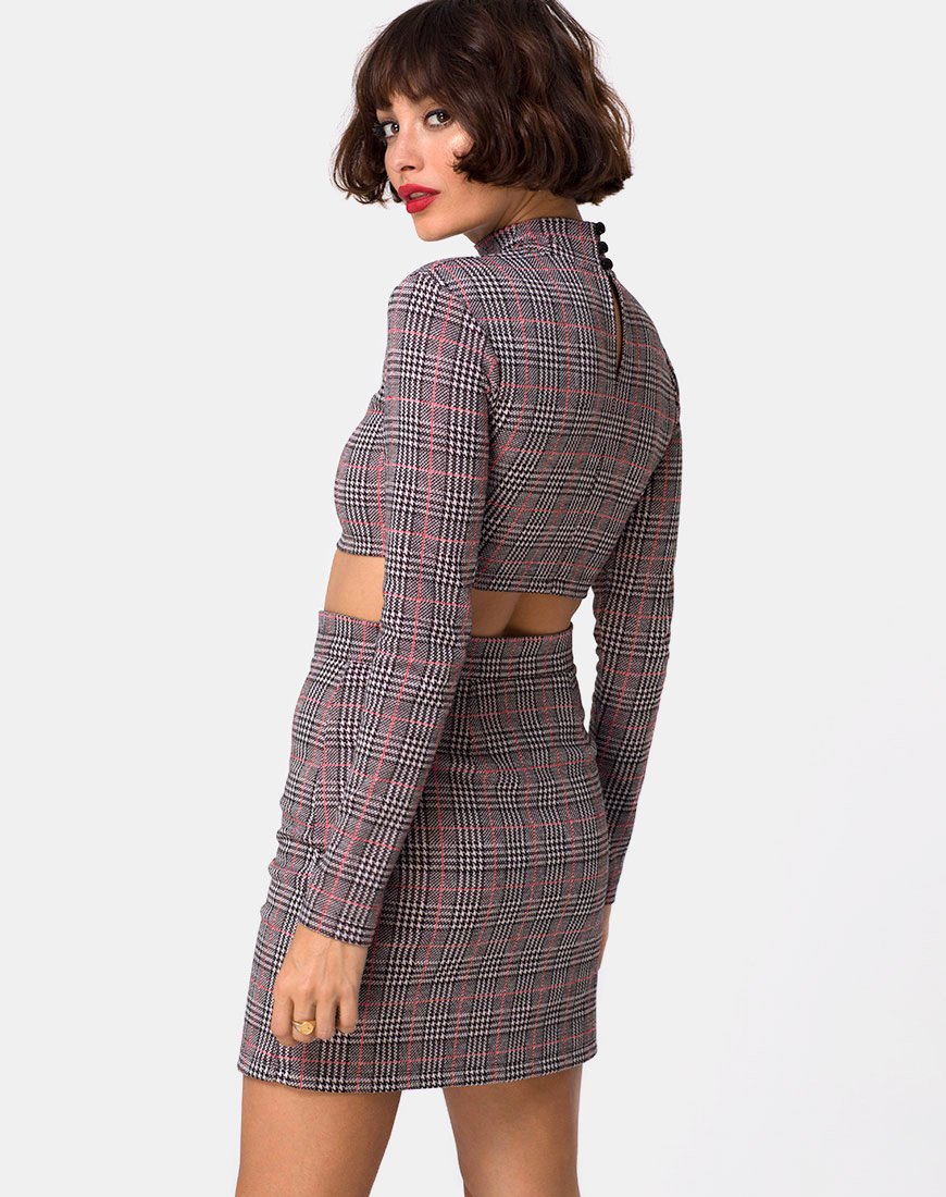 Imagen de Bronti Minifalda a cuadros Charles Blush