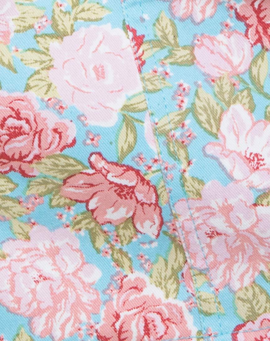 Imagen de minifalda Broomy en Bloom Floral Base Azul