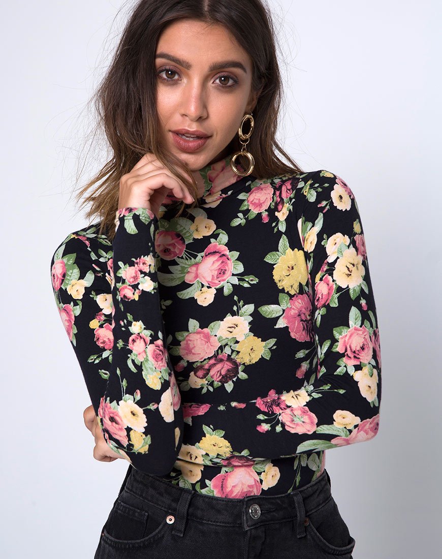 Corpiño Bryony de manga larga en Vintage Bloom