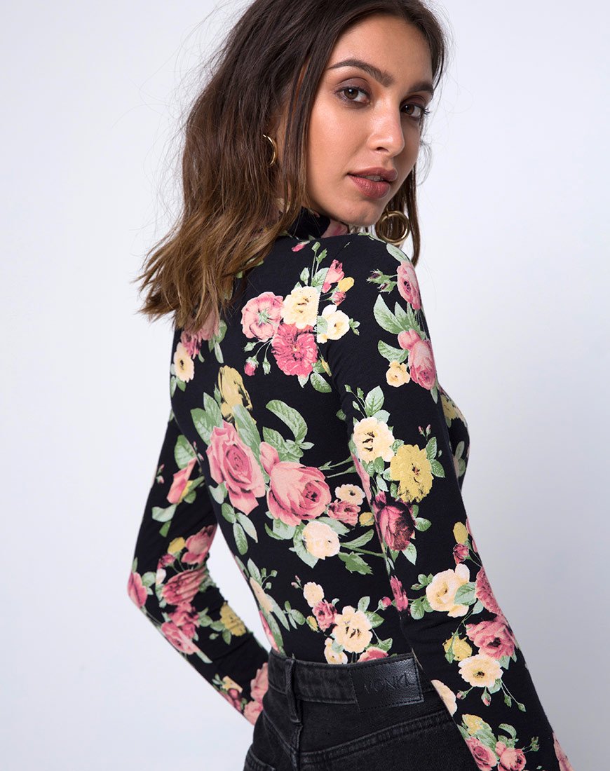 Corpiño Bryony de manga larga en Vintage Bloom