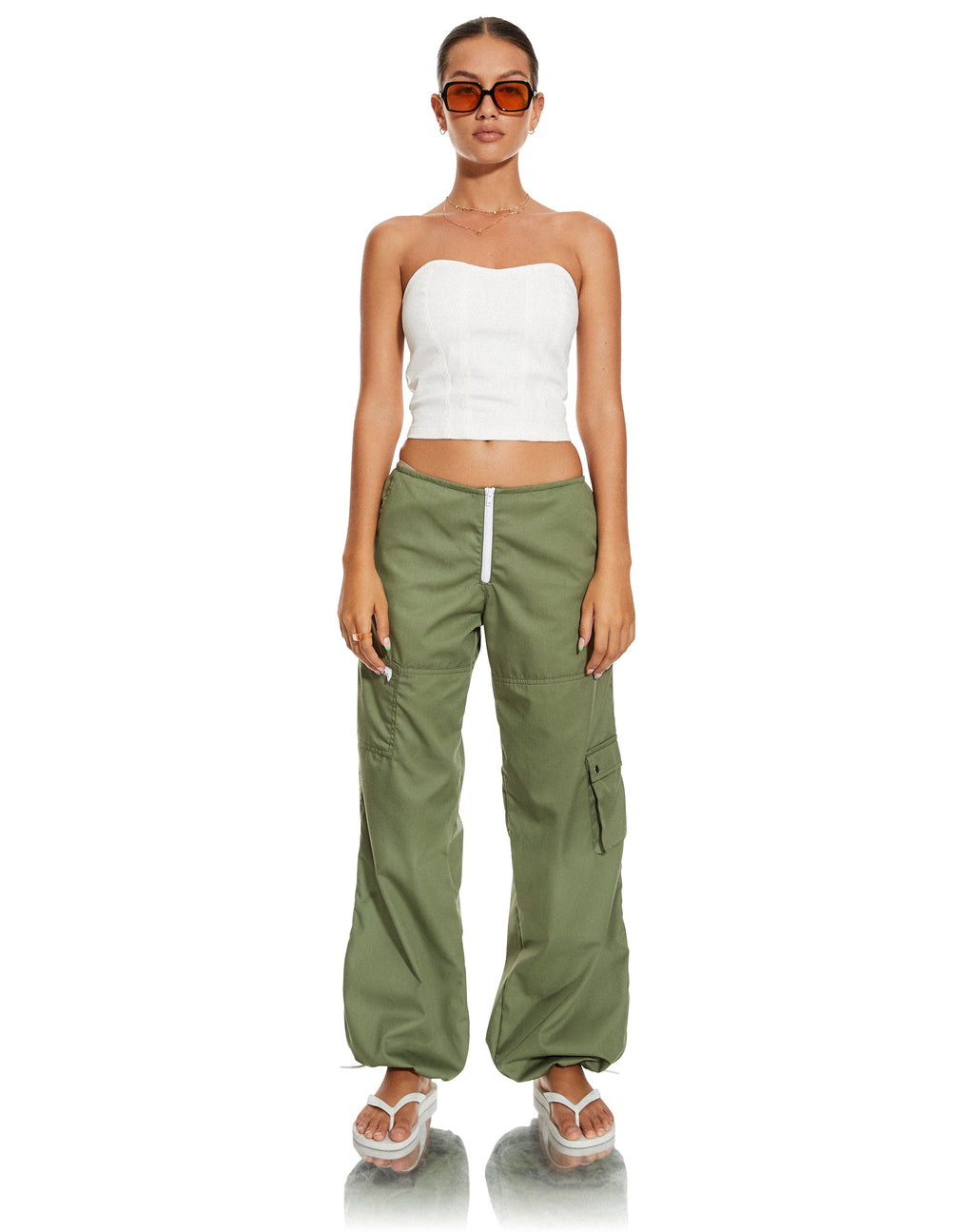 MOTEL X BARBARA Steia Corset Top Blanco