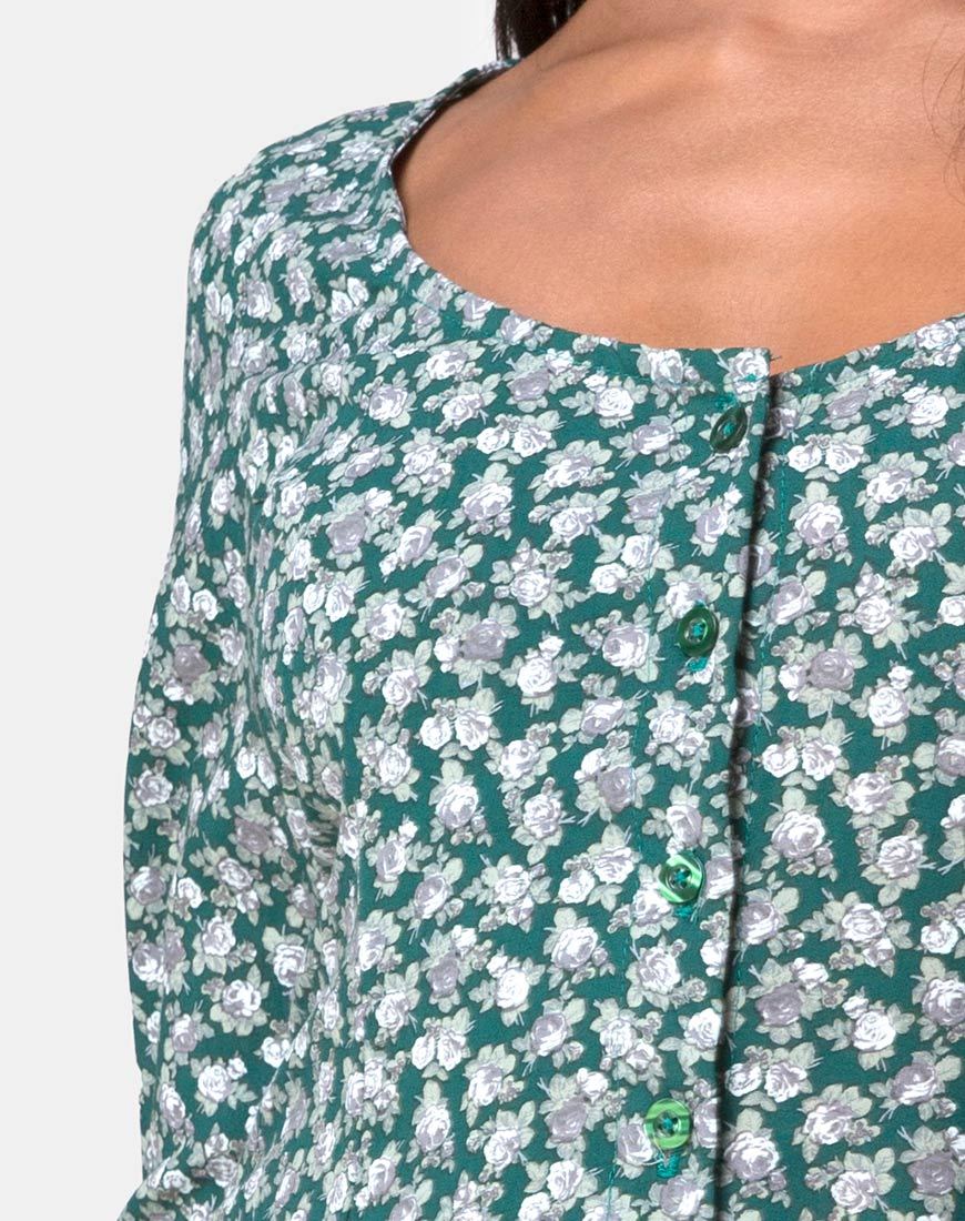 Imagen del vestido Camdy en Floral Bloom Verde