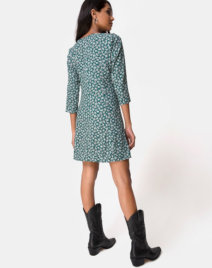 Imagen del vestido Camdy en Floral Bloom Verde