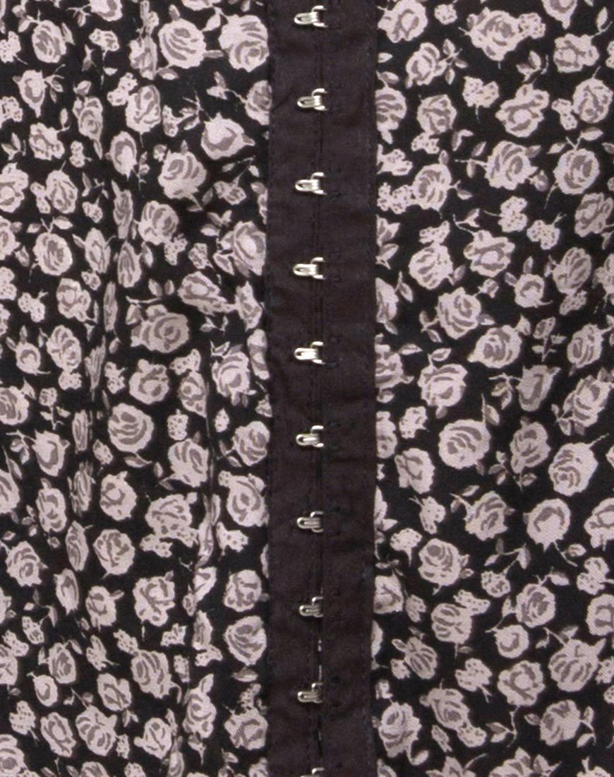 Imagen de Camisa Swing Dress in Ditsy Rose Negro