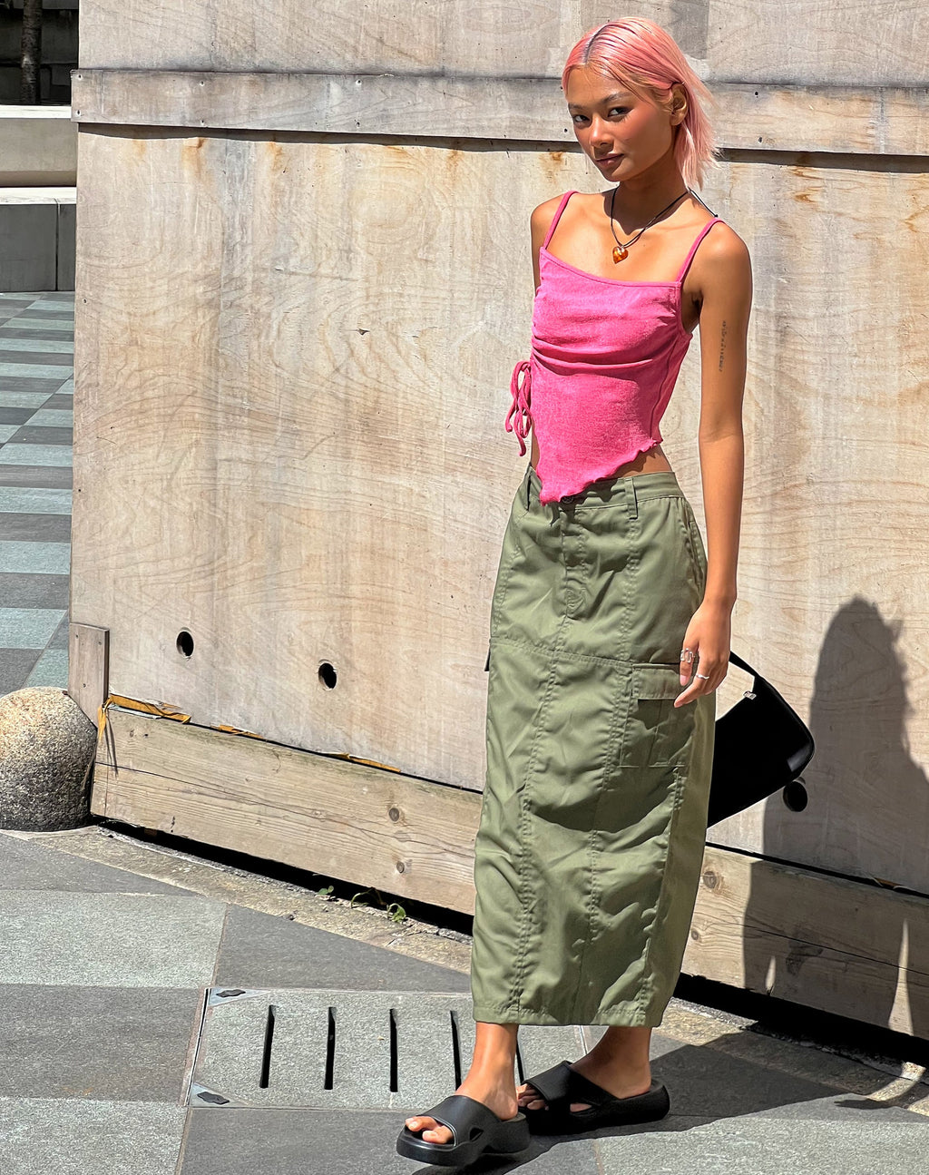 Camity Crop Top en magenta