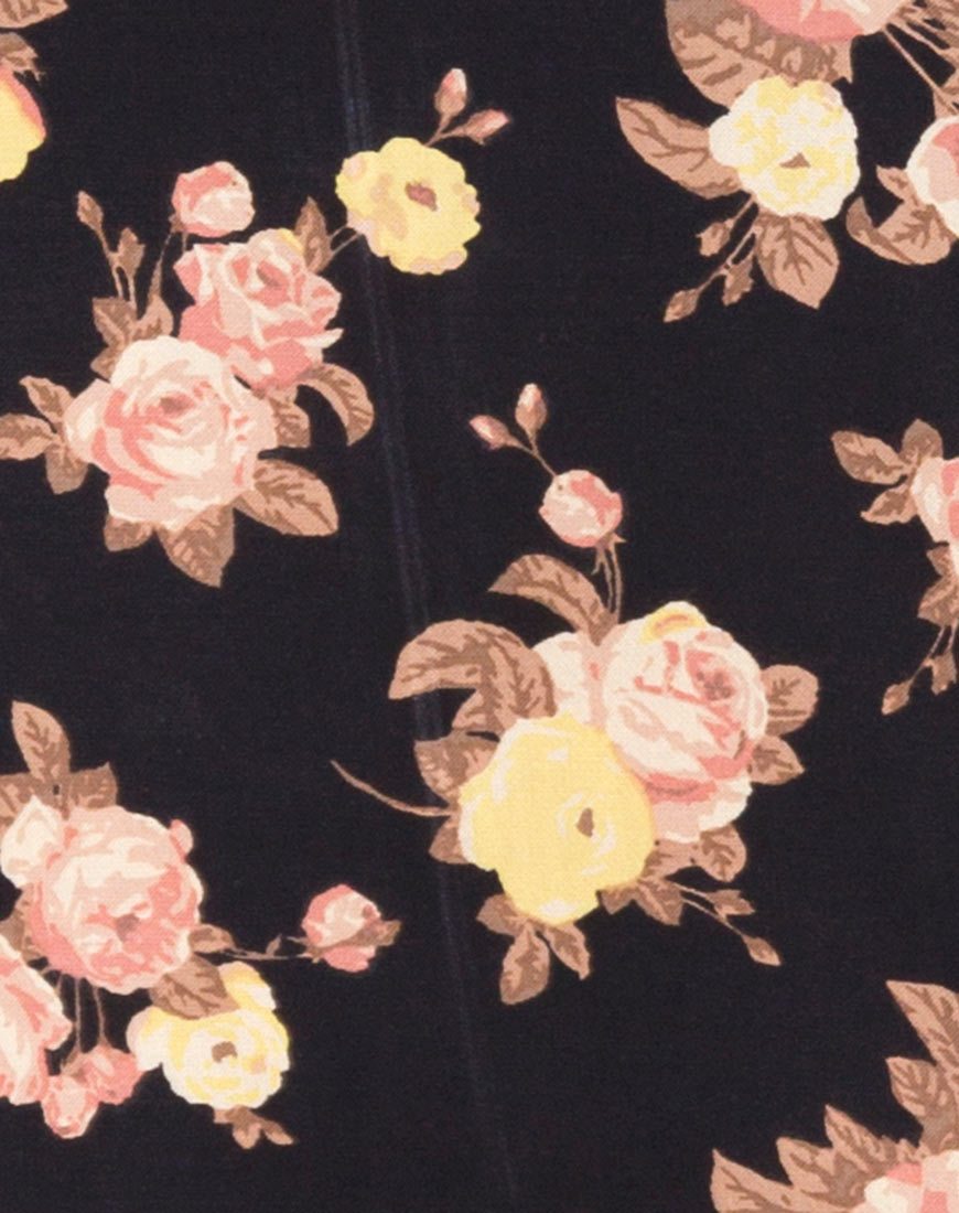 Imagen de Camosa Vestido Swing en Rosa Antiguo Negro